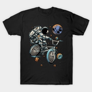 Astronaut BMX Bike Tricks T-Shirt